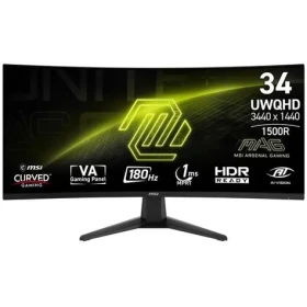 34" MSI MAG 346CQ čierna / VA / 3440 x 1440 / 21:9 / 1ms / 4000:1 / 300cd-m2 / DP + HDMI / VESA (MAG 346CQ)