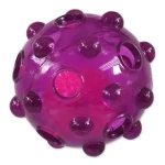 Dog Fantasy Hračka - Glow loptička z TPR gumy fialová 8 cm (454-13317)