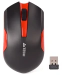 A4Tech G3-200N-1 červená / Bezdrôtová optická myš / 1000 DPI / 2,4 GHz / V-Track / 3 tlačidlá / Batéria 1x AA (A4TMYS46038)
