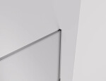 CERANO - Sprchová zástena Walk-in Crystal Ľ/P - 8 mm - bezvzperový systém - chróm, mliečne sklo - 90x200 CER-8050BD6714