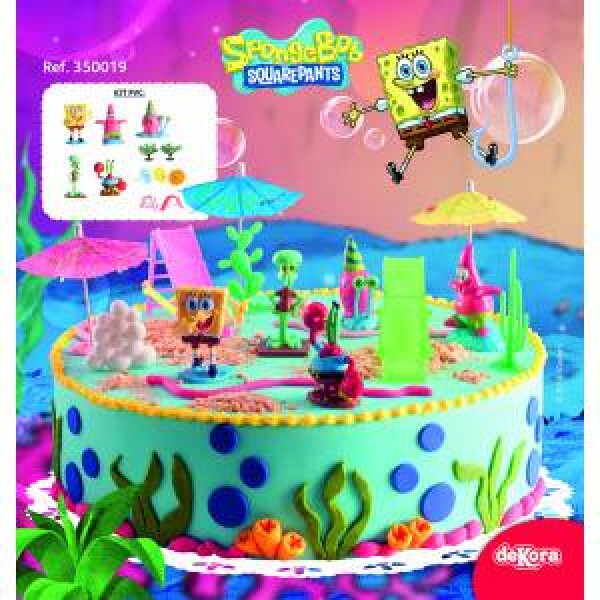 Figúrka na tortu SpongeBob celé mesto - Dekora - Dekora