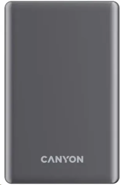 Canyon CNS-CPB510DG sivá / Powerbanka / 10000mAh / PD 20W / bezdrôtové nabíjanie USB-C (CNS-CPB510DG)