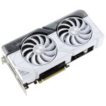 ASUS Dual GeForce RTX 4070 OC White Edition / 2550 MHz / 12GB GDDR6X / 192bit / 1x HDMI + 3x DP / 200W (8) (90YV0IZ4-M0NA00)