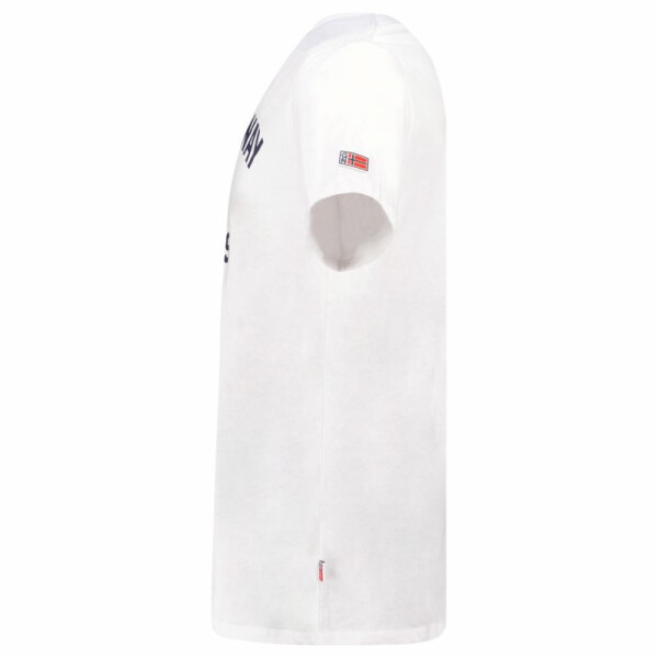 Geografické tričko Nórsko Jassier 254 M SY1361H/GN-White pánske XL