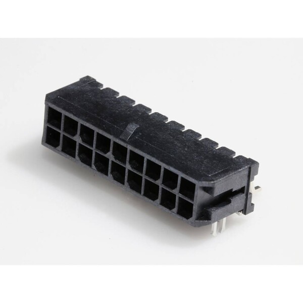 Molex vstavaná pinová lišta (štandardná) Počet pólov 18 Raster (rozteč): 3.00 mm 430451806 1 ks Tape on Full reel; 430451806