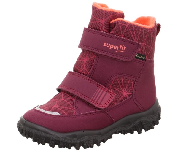 Dievčenské zimné topánky HUSKY Red/Orange Gore-Tex, Superfit, 1-006080-5000, červená - 32