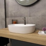 Mereo Umývadlo na dosku bez prepadu, Lota, 505x385x120 mm, keramické UC513912O