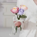 Robotime 3D puzzle Roker Floral Art Levanduľová ruža