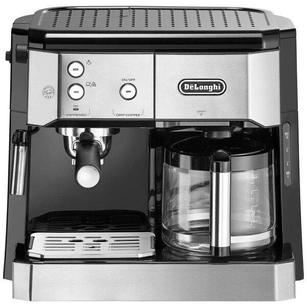 DeLonghi BCO421.S strieborná / Pákový kávovar + prekvapkávač / 1750W / 1.0 l / 15 bar / penič mlieka (BCO421.S)