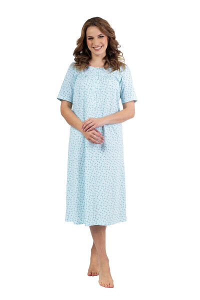 Nočná košeľa 013 zelená plus - REGINA Zelená XXL