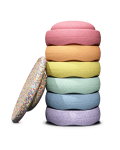 Balančné kamene Stapelstein Rainbow Pastel Bundle, 6+1 ks EUR