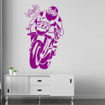 Veselá Stena Samolepka Valentino Rossi Farba: žlutá, Veľkosť: 80 X 48 cm