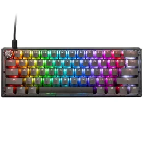 Ducky One 3 Aura Mini Cherry MX-Silent-Red čierna / herná klávesnica / podsvietená / mechanická / drôtová USB-C / US (DKON2161ST-SUSPDABAAAC1)