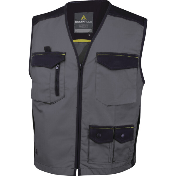 Pracovná vesta Delta Plus MACH 5 Farba: Šedá, Veľkosť: 2XL (M5GILGNXX)