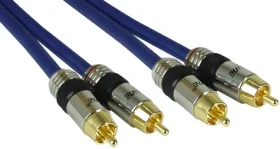 InLine Prepojovací kábel Cinch modrá / Kábel / 2x RCA (Cinch) - 2x RCA (Cinch) / 0,5 m (89750P)