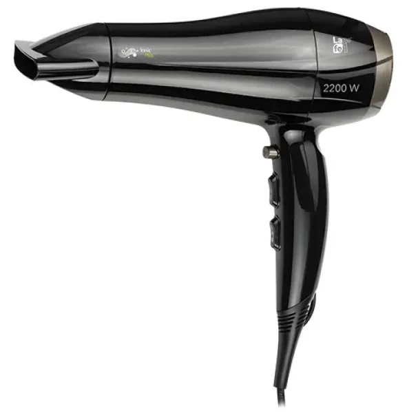 Lafe Sleek Shine Ionic Pro čierna / Fén na vlasy / 2200 W / ionizácia / difuzér / koncentrátor (LAFSUS47061)