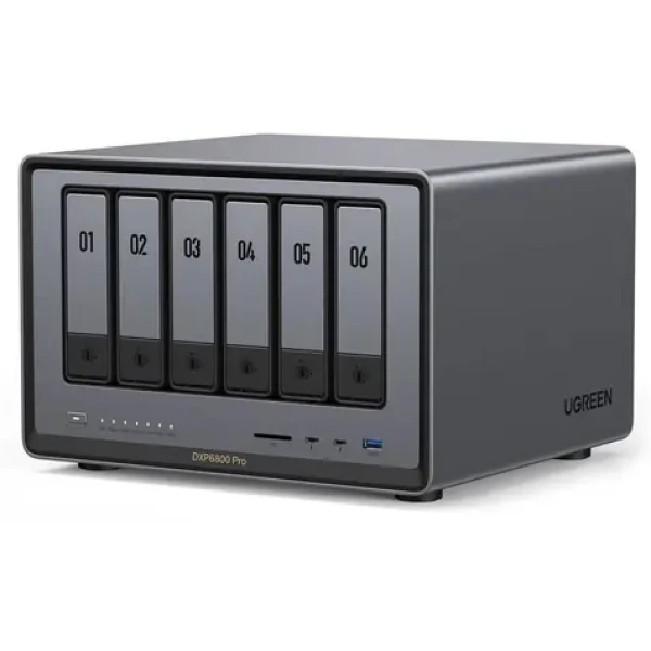 Ugreen NASync DXP6800 Pro / RAM 64 GB / HDMI / 2× USB 2.0 / 2× USB 3.0 / 6 pozícií pre disky (DXP6800)