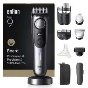 Braun BT9560 čierna/strieborná / Zastrihávač fúzov / rýchle nabíjanie / Li- ION (BT9560)