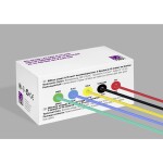 TRU COMPONENTS TC-14085036 Silikónová licna, 0.15 mm², červená, čierna, žltá, modrá, zelená, 1 sada; TC-14085036
