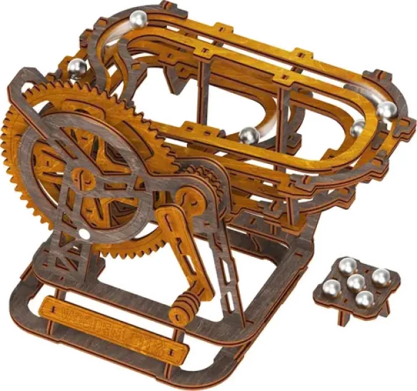 Wooden City 3D drevené puzzle Guličková dráha mini
