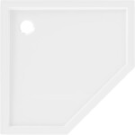 MEXEN - Flow päťboká sprchová vanička slim 100 x 100, biela lesk 46P101010