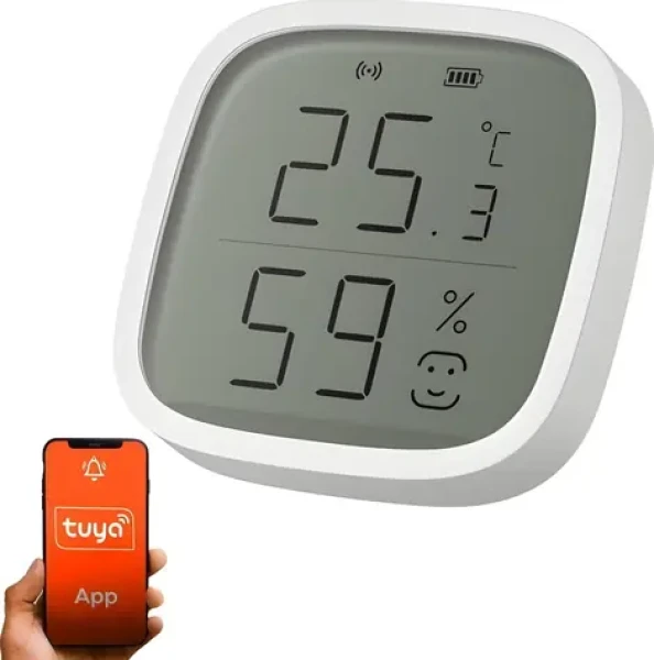 Extralink SMART Life / Snímač teploty a vlhkosti / Bezdrôtový / Pre interiér / Vstavaný (EX.34873)