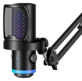 Boya CastMic G40B čierna / Herný mikrofón / s ramenom / USB-C / drôtový