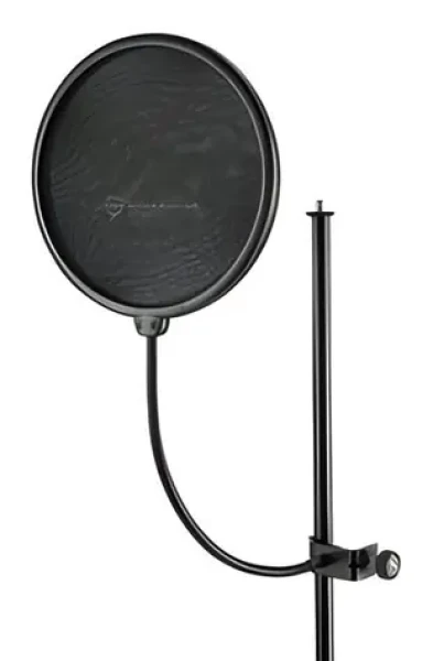 Popkiller pop filter / Pop filter na mikrofón / Ohybný držiak 330 mm / Sieťka O200 mm / Čierna (23966)