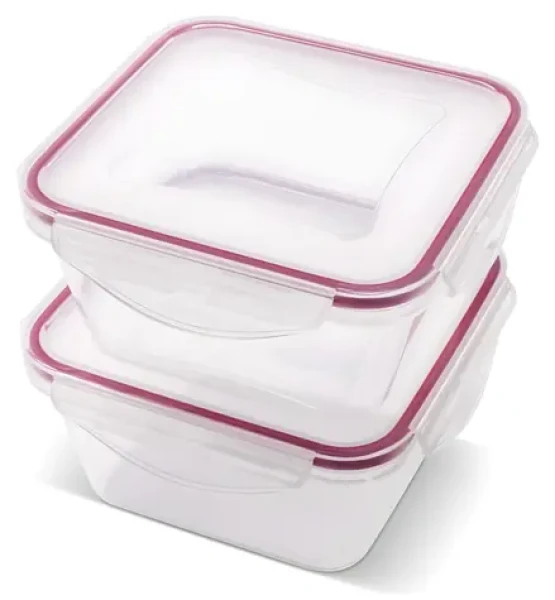 Lamart LT6060 CLIP číra / Sada dóz na potraviny / 2 ks / 2x 600 ml / plast (8590669401437)