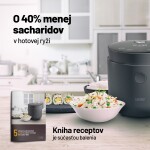 Lauben Low Sugar Rice Cooker 1500AT čierna / Ryžovar / 1.5L / 6 programov / časovač / udržiavanie teploty / dotykový displej (LBNRCD1500AT)