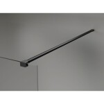 MEXEN/S - Lunar Sprchová zástena WALK-IN ľavá 70 x 200, transparent 8 mm, čierna 830-070-000-70-00-L