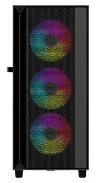 Gembird Fornax 4000 ARGB čierna / Skriňa / ATX / 2x USB3.0 / 1x USB2.0 / bez zdroja / priehľadná bočnica (CCC-FC-4000)