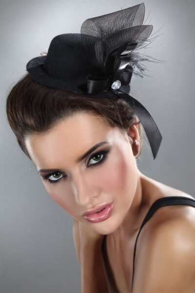 LivCo Corsetti Fashion Mini Top Hat Model Black OS