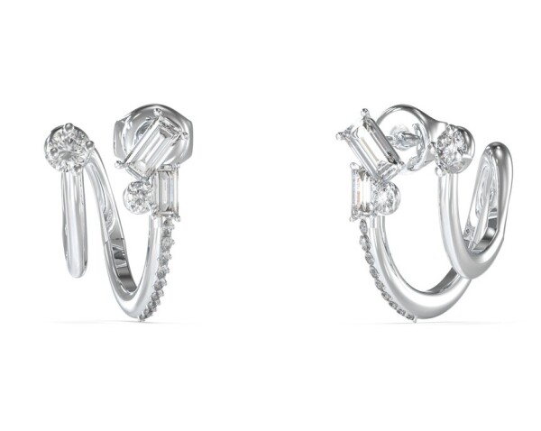 Guess Originálne náušnice s kryštálmi a zirkónmi Chandelier JUBE05360JWRHT/U