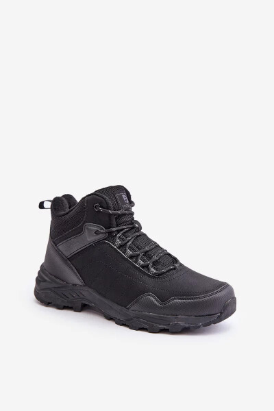 Zateplená ľahká pánska treková obuv McBraun Black 43