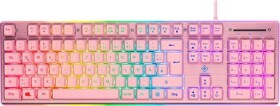 Deltaco Deltaco PK75 Gaming Tastatur Membran RGB pink
