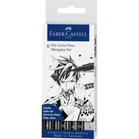Faber-Castell Pitt Artist Pen Manga Popisovač - plastové púzdro 6 ks (167124)