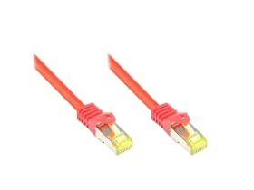 Good Connections červená / Patch kábel / Cat7 / S/FTP / RJ-45 / 0,25 m / 600 MHz (8070R-003R)