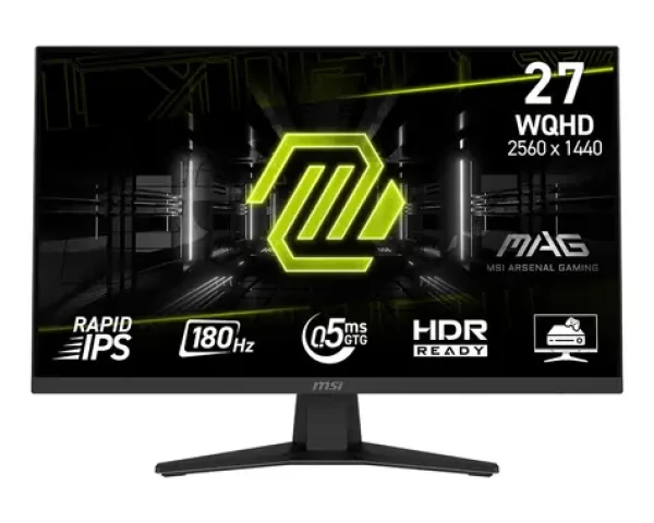 27" MSI MAG 274QFDE čierna / WQHD / IPS / 16:9 / 0.5ms / 1000:1 / 250cd-m2 / HDMI + DP / VESA (9S6-3CE41H-010)