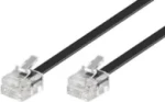 MicroConnect Modulárny kábel RJ11 6P/4C 6m čierna (MPK186)