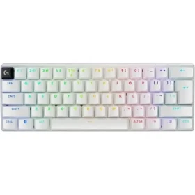 Logitech PRO X 60 Lightspeed Tactile biela / Herná klávesnica / US layout / Bluetooth 2.4 GHz / LED podsvietenie (920-011930)