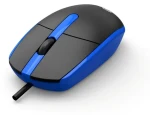 C-tech WM-10 čiernomodrá / Optická myš / 1200 dpi / USB (WM-10B)