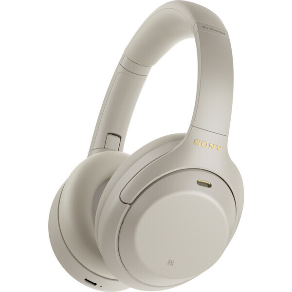 SONY WH-1000XM4 strieborné / Bezdrôtové slúchadlá s mikrofónom / Bluetooth 5.0 / NFC / LDAC (WH1000XM4S.CE7)