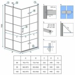 REA/S - Sprchovací kút MOLIER 80x80 KPL-K8537