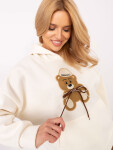 Mikina DHJ BL A8695.65P light beige jedna velikost