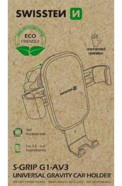 SWISSTEN S-GRIP G1-AV3 (ECO BALENIE) / Držiak do ventilácie auta (65010602ECO)