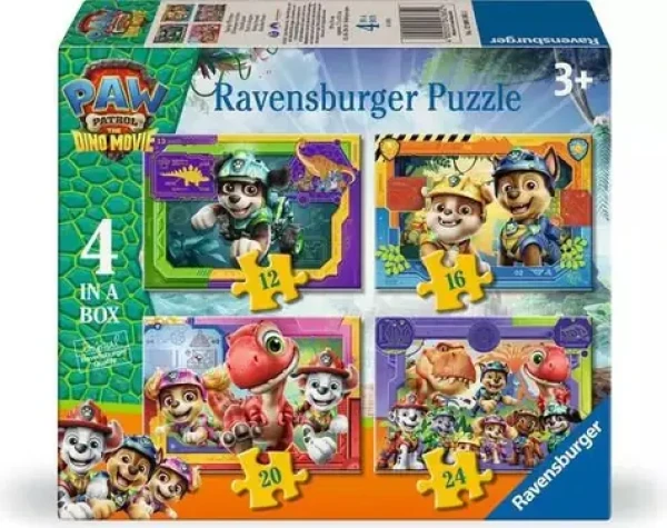 Ravensburger 120043652 Tlapková patrola: Dinosaurie film 4 v 1