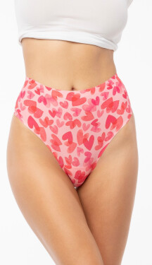 Julimex Love Vibes Jednoduché string maxi nohavičky S-2XL Ruda XXL