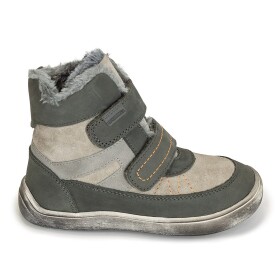 Chlapčenské zimné topánky Barefoot RODRIGO GREY, Protetika, sivá - 22
