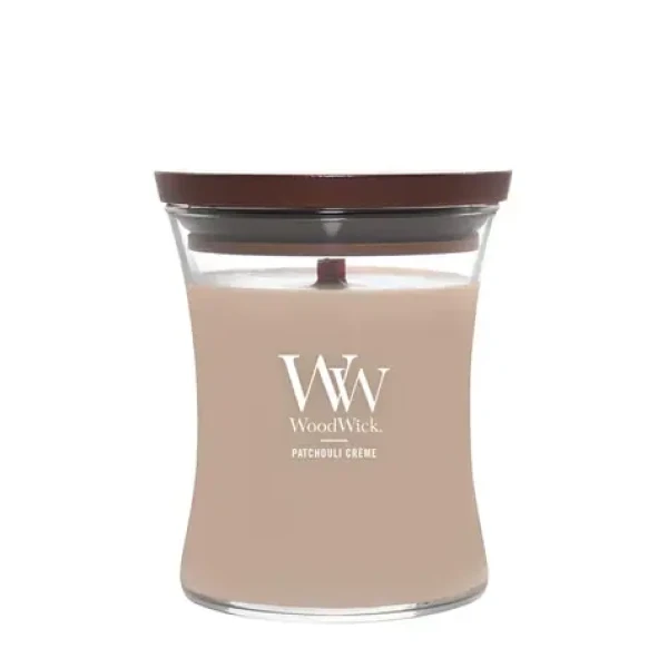 Woodwick Patchouli Créme váza stredná (5038581167879)